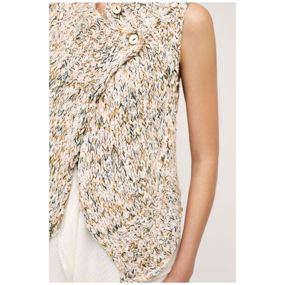 NWTs Anthro “Caprea Marled Vest” by Knitted & Knot - Picture 7 of 16